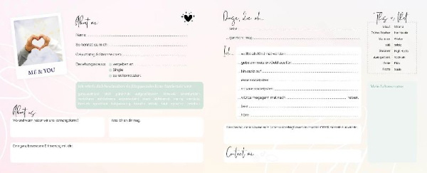 Buchcover und Innenansicht für das Buch: Friends - Das Freundebuch für dich und deine Besties - von Cali Kessy