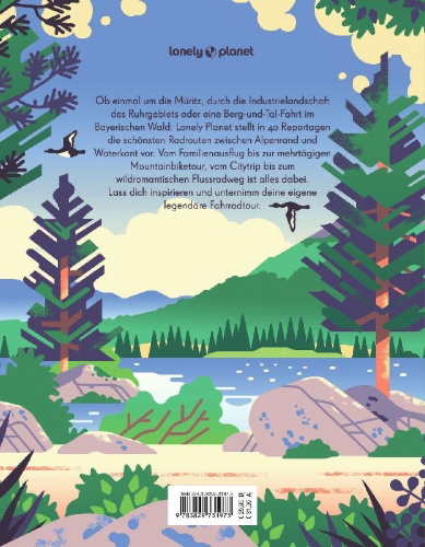 Buchcover und Innenansicht für das Buch: LONELY PLANET Bildband Legendäre Radtouren in Deutschland