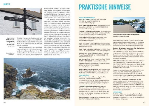 Buchcover und Innenansicht für das Buch: Europa mit dem Wohnmobil