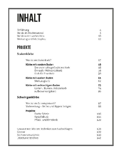 Buchcover und Innenansicht für das Buch: Weidenkörbe flechten