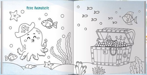 Buchcover und Innenansicht für das Buch: Kindergarten Freundebuch Pirat