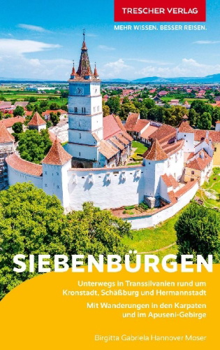 Buchcover und Innenansicht für das Buch: TRESCHER Reiseführer Siebenbürgen