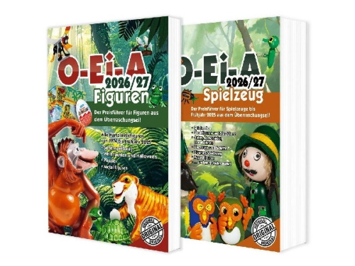 Buchcover und Innenansicht für das Buch: Das O-Ei-A 2er Bundle 2026/27 - O-Ei-A Figuren und O-Ei-A Spielzeug im Doppel mit 3,00 EUR Preisvorteil gegenüber Einzelkauf!