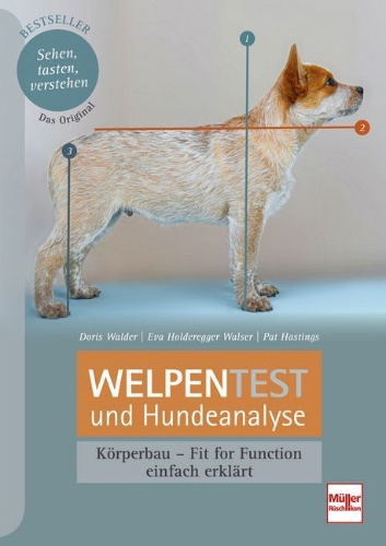 Buchcover und Innenansicht für das Buch: Welpentest und Hundeanalyse