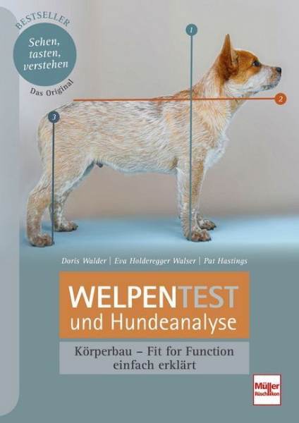 Buchcover und Innenansicht für das Buch: Welpentest und Hundeanalyse