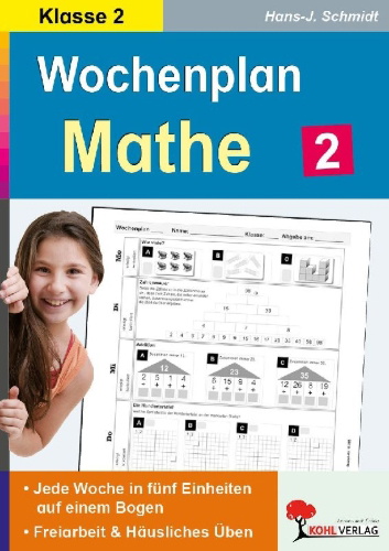 Buchcover und Innenansicht für das Buch: Wochenplan Mathe / Klasse 2