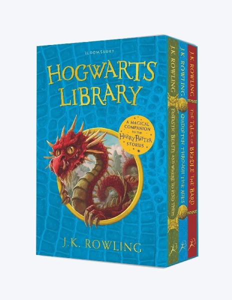 Buchcover und Innenansicht für das Buch: The Hogwarts Library Box Set