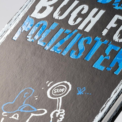 Buchcover und Innenansicht für das Buch: Das böse Buch für Polizisten
