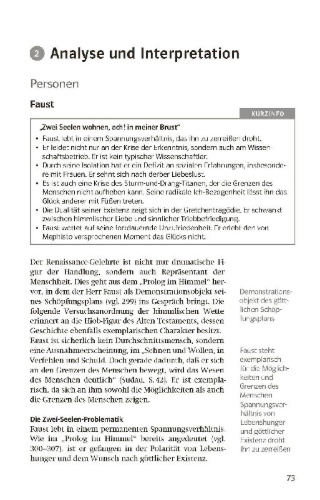 Buchcover und Innenansicht für das Buch: Lektürehilfen Johann Wolfgang von Goethe "Faust - Der Tragödie erster Teil"