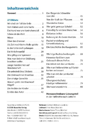 Buchcover und Innenansicht für das Buch: Diktate Deutsch 5./6. Klasse