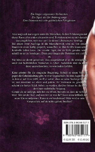 Buchcover und Innenansicht für das Buch: Vom Tiger geliebt