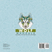 Buchcover und Innenansicht für das Buch: Wolf Mandala Coloring Activities for Kids and Teens