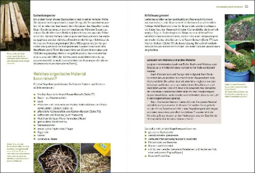 Buchcover und Innenansicht für das Buch: Natürlich gärtnern mit Terra Preta