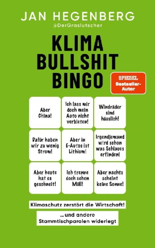 Buchcover und Innenansicht für das Buch: Klima-Bullshit-Bingo (SPIEGEL-Bestseller)