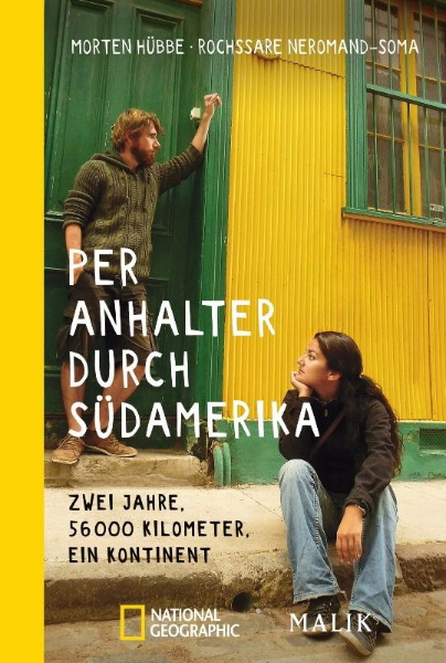 Buchcover und Innenansicht für das Buch: Per Anhalter durch Südamerika