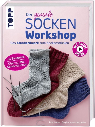 Buchcover und Innenansicht für das Buch: Der geniale Sockenworkshop