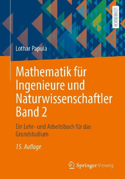 Buchcover und Innenansicht für das Buch: Mathematik für Ingenieure und Naturwissenschaftler Band 2