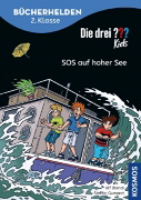Buchcover und Innenansicht für das Buch: Die drei ??? Kids, Bücherhelden 2. Klasse, SOS auf hoher See