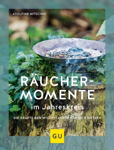 Buchcover und Innenansicht für das Buch: Räuchermomente im Jahreskreis