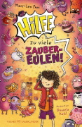Buchcover und Innenansicht für das Buch: Hilfe, zu viele Zaubereulen!