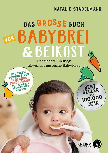 Buchcover und Innenansicht für das Buch: Das große Buch von Babybrei & Beikost