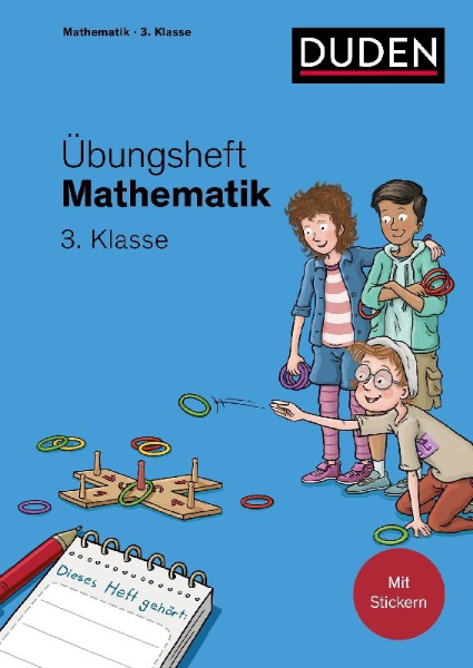 Buchcover und Innenansicht für das Buch: Übungsheft Mathematik - 3. Klasse