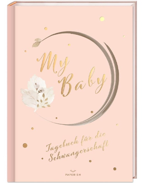 Buchcover und Innenansicht für das Buch: My Baby - Tagebuch für die Schwangerschaft