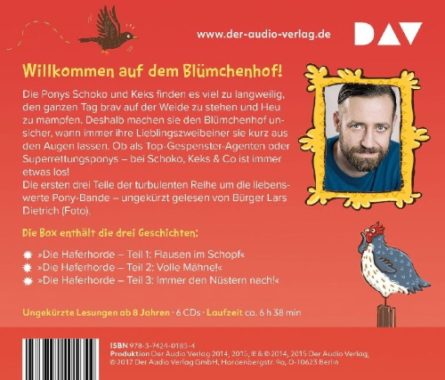 Buchcover und Innenansicht für das Buch: Die Haferhorde - Die große Box (Teil 1-3)