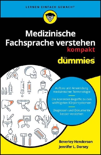 Buchcover und Innenansicht für das Buch: Medizinische Fachsprache verstehen kompakt für Dummies