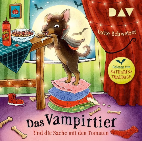 Buchcover und Innenansicht für das Buch: Das Vampirtier und die Sache mit den Tomaten