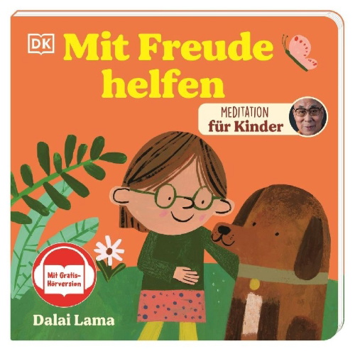 Buchcover und Innenansicht für das Buch: Meditation für Kinder. Mit Freude helfen
