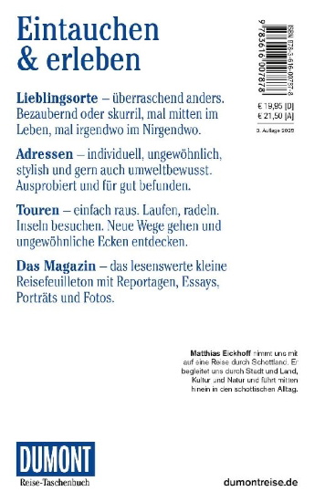 Buchcover und Innenansicht für das Buch: DUMONT Reise-Taschenbuch Reiseführer Schottland