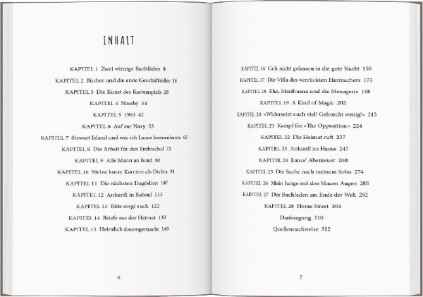 Buchcover und Innenansicht für das Buch: The bookseller at the end of the world