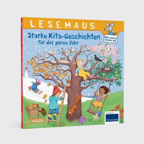 Buchcover und Innenansicht für das Buch: Starke Kita-Geschichten für das ganze Jahr