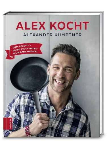 Buchcover und Innenansicht für das Buch: Alex kocht