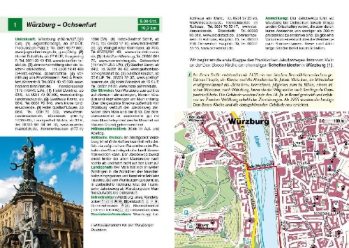Buchcover und Innenansicht für das Buch: Südwestdeutsche Jakobswege