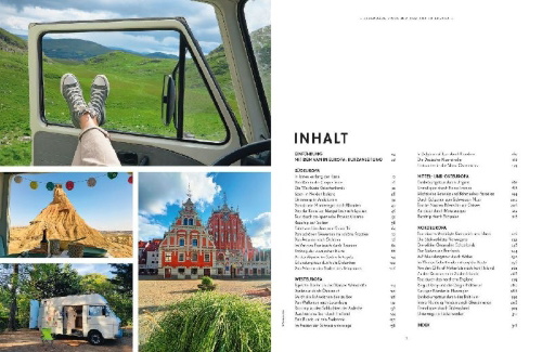 Buchcover und Innenansicht für das Buch: Van en Europe