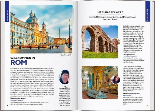 Buchcover und Innenansicht für das Buch: LONELY PLANET Reiseführer Rom
