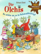 Buchcover und Innenansicht für das Buch: Die Olchis. So schön ist es in Schmuddelfing!