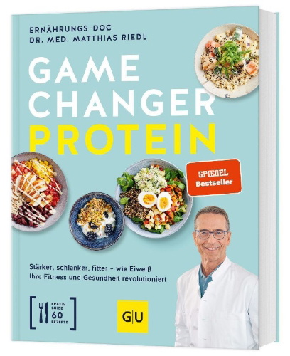 Buchcover und Innenansicht für das Buch: Gamechanger Protein