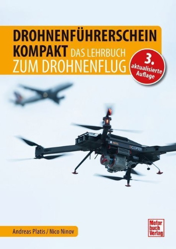Buchcover und Innenansicht für das Buch: Drohnenführerschein kompakt