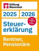 Buchcover und Innenansicht für das Buch: Steuererklärung 2025/2026 - Rentner, Pensionäre