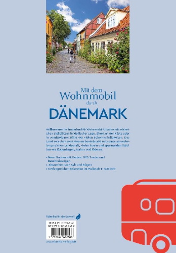 Buchcover und Innenansicht für das Buch: KUNTH Mit dem Wohnmobil durch Dänemark