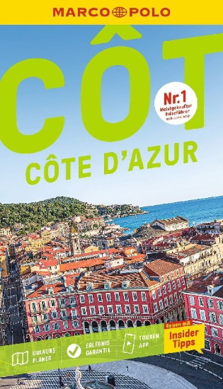 Buchcover und Innenansicht für das Buch: MARCO POLO Reiseführer Côte d'Azur