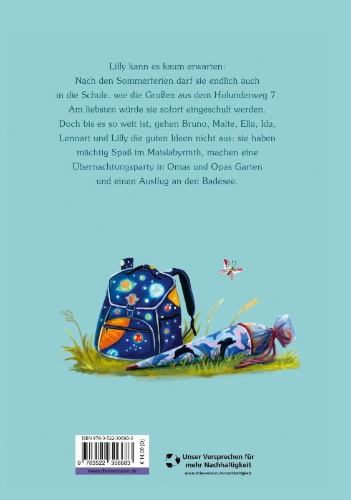 Buchcover und Innenansicht für das Buch: Holunderweg: Neues aus dem Holunderweg - Endlich Schulkind