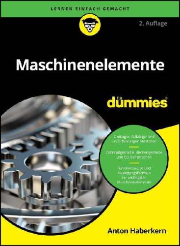 Buchcover und Innenansicht für das Buch: Maschinenelemente für Dummies