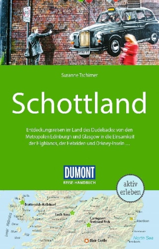 Buchcover und Innenansicht für das Buch: DUMONT Reise-Handbuch Reiseführer Schottland