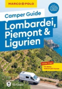 Buchcover und Innenansicht für das Buch: MARCO POLO Camper Guide Lombardei, Piemont & Ligurien