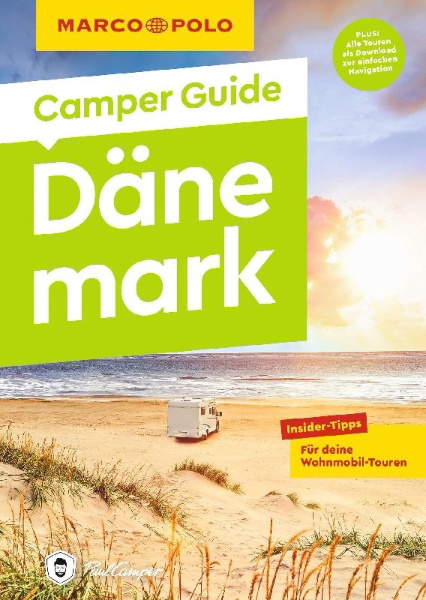 Buchcover und Innenansicht für das Buch: MARCO POLO Camper Guide Dänemark