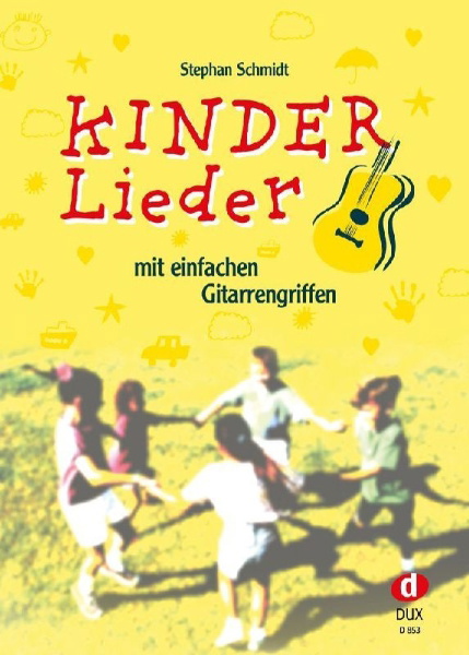 Buchcover und Innenansicht für das Buch: Kinderlieder mit einfachen Gitarrengriffen
